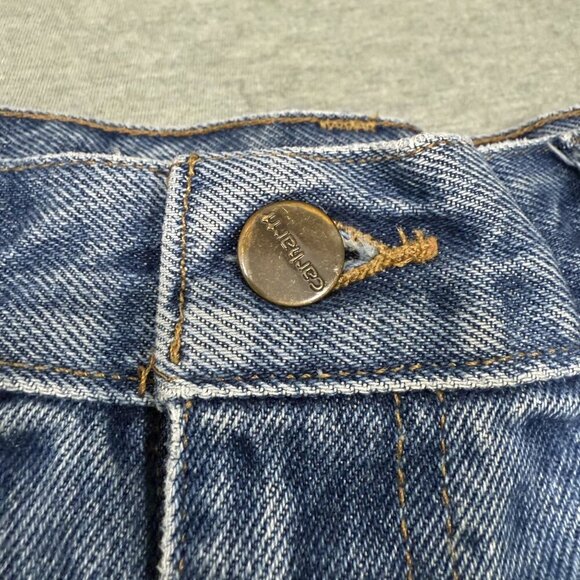Carhartt Jeans Men's 40X34 Traditional Fit Blue Straight Leg Light Wash 5 Pocket - Picture 3 of 10
